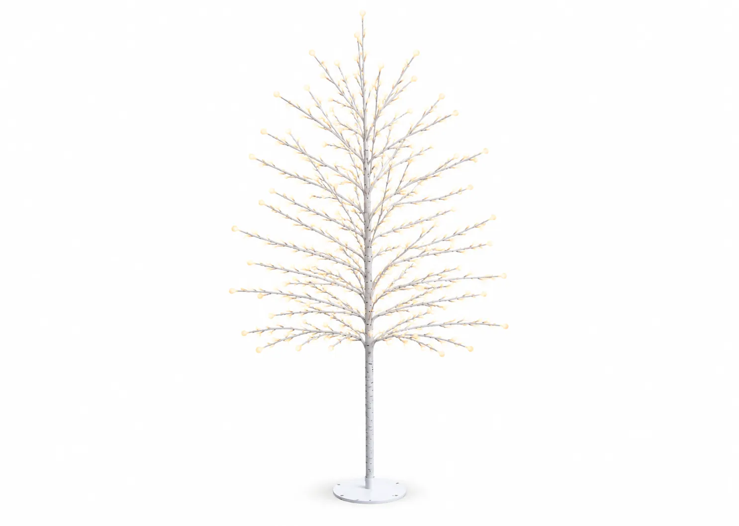 Rudy White 5ft (150cm) with 580 LED Lights - Christmas Tree