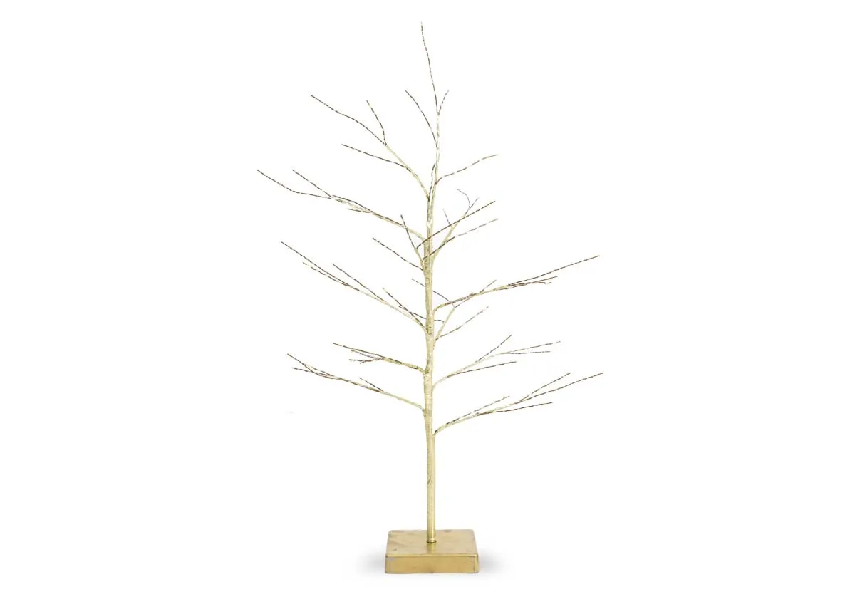 Prancer Gold with 48 Warm White Lights - Christmas Tree