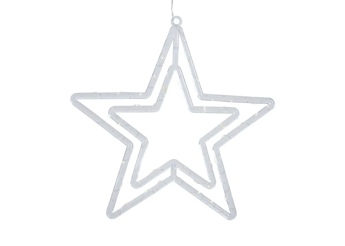 34cm LED Metal Star - Christmas Lights