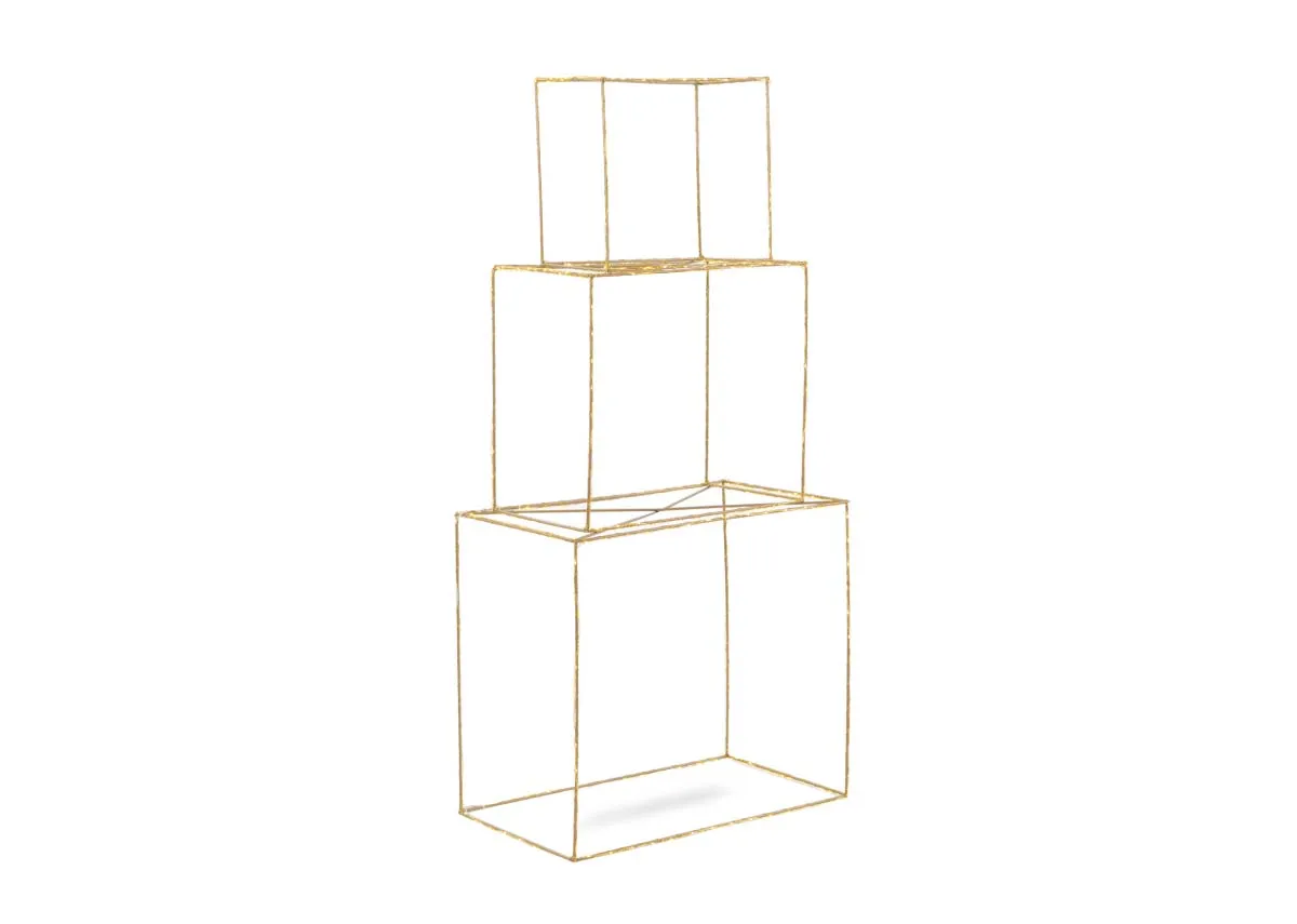 A 3 tier gold LED light ornament from EZ Livings Christmas range.