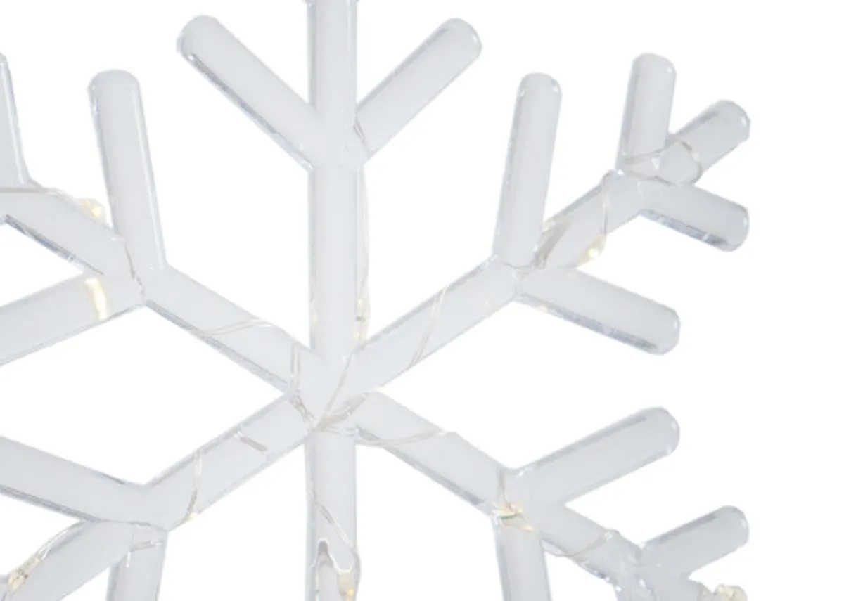 A dimension image of the LED Curtain Snowflake with 120cm