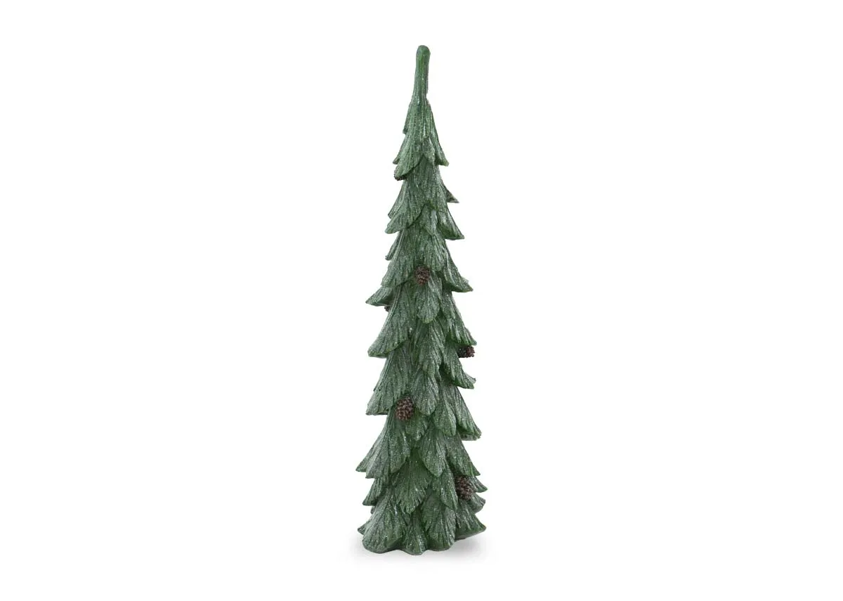 Small Green Tree with Glitter - Christmas Ornament