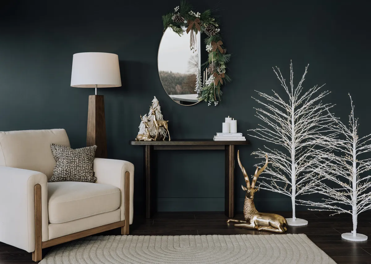 4 Pack Taupe Velvet Bow - Christmas Decoration