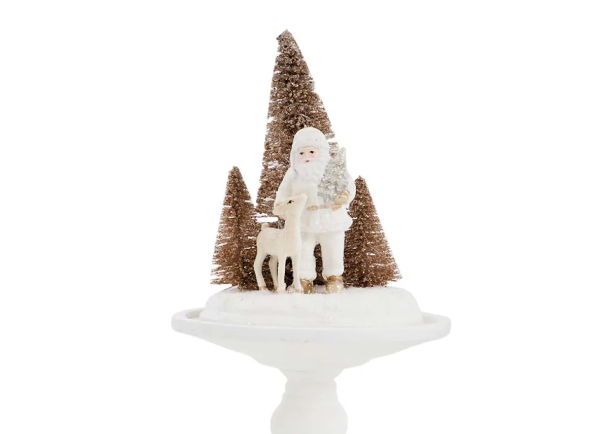 A dimension image of LED Santa & Deer in case with 14.5cm x 29cm