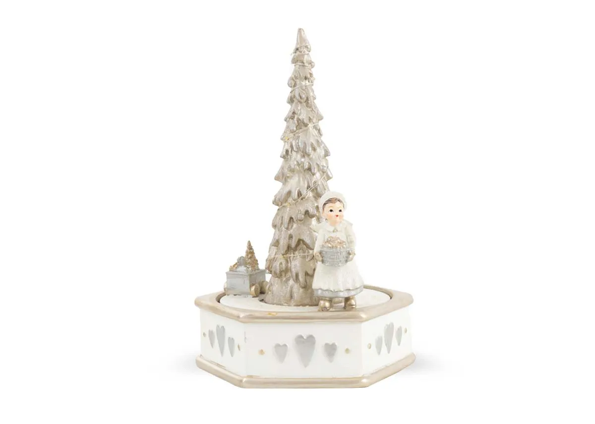 LED Xmas Tree Music Box - Christmas Figurine