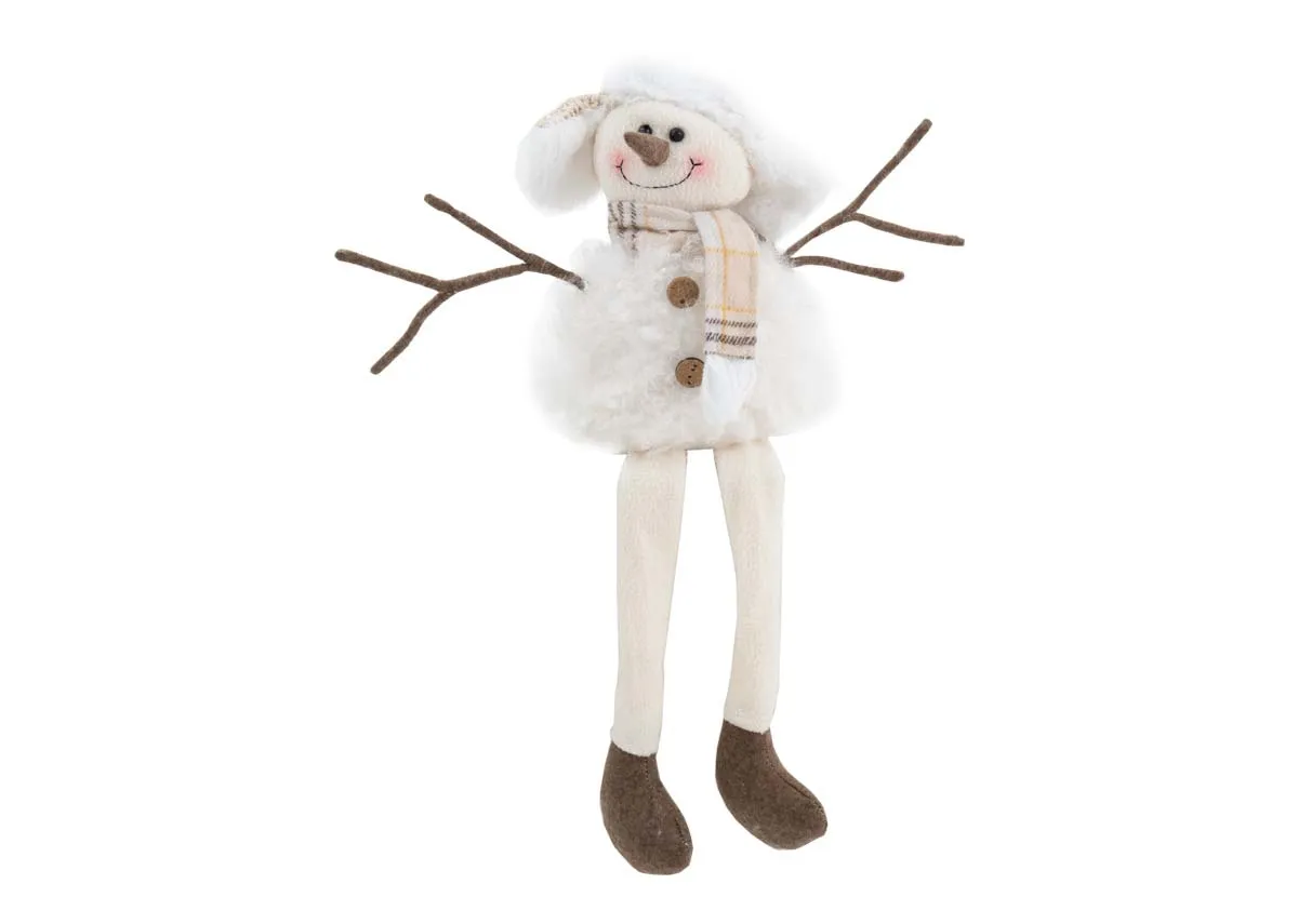 Star the Sitting Snowman - Christmas Figurine