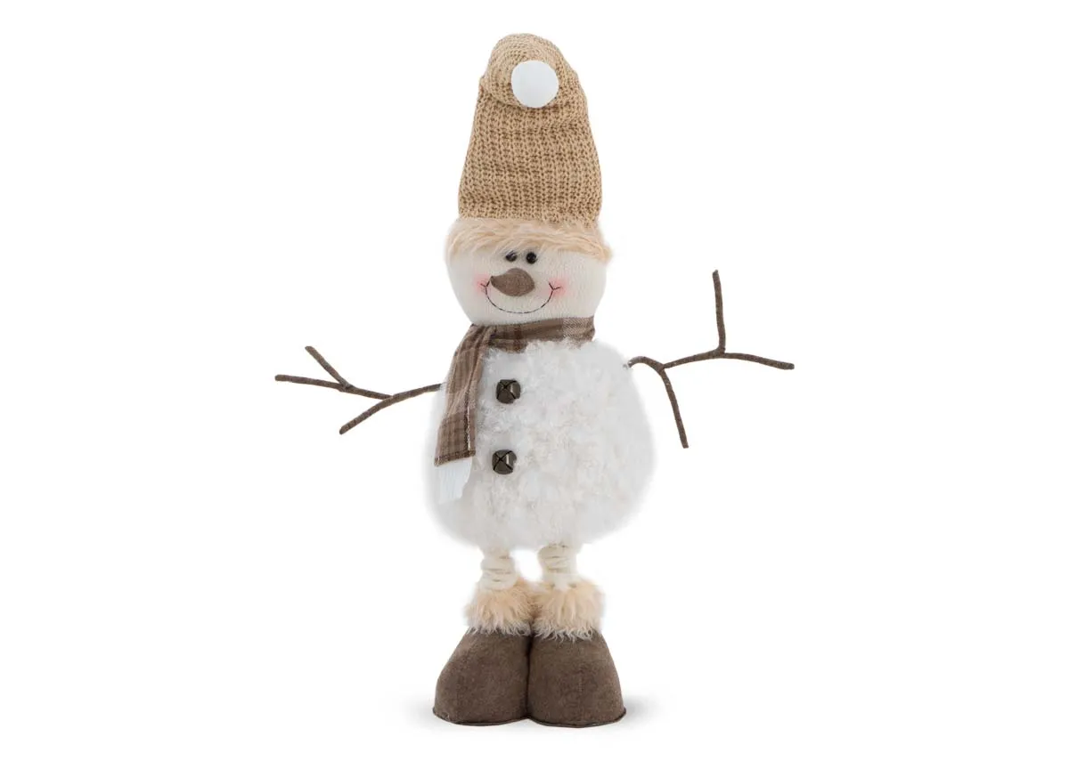 Ribbon The Standing Snowman - Christmas Figurine