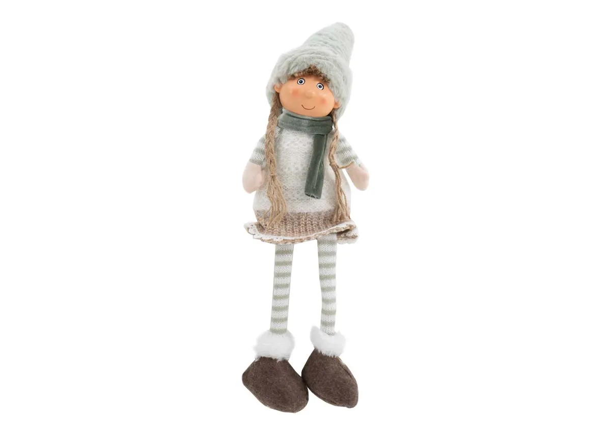 Alice Girl Wearing Green Hat - Christmas Figurine