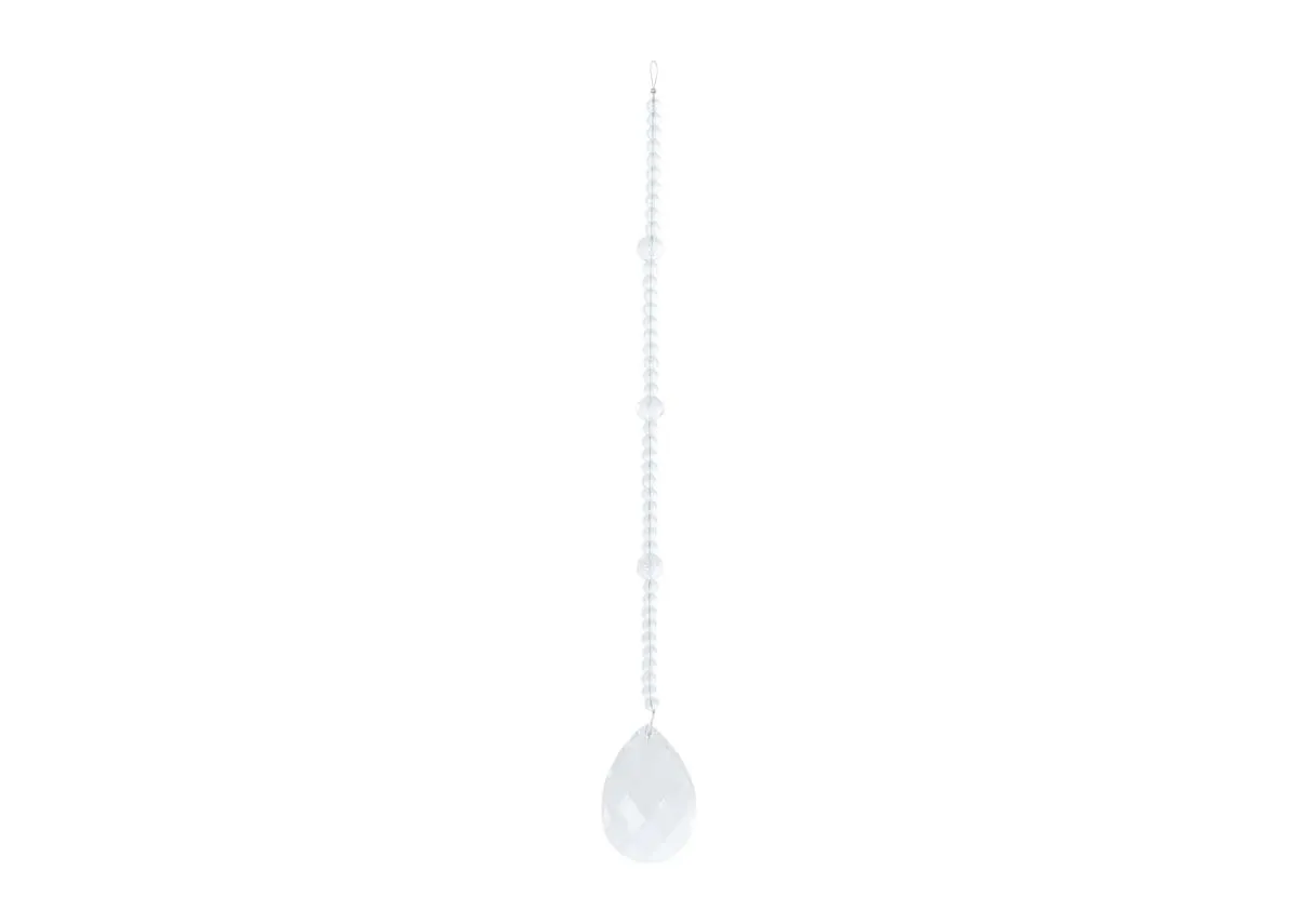 Box of 6 Large Clear Crystal - Christmas Garland
