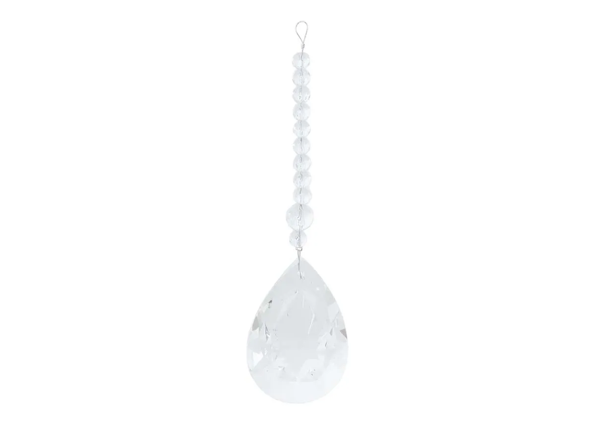 Box Of 6 Small Clear Crystal - Christmas Garland