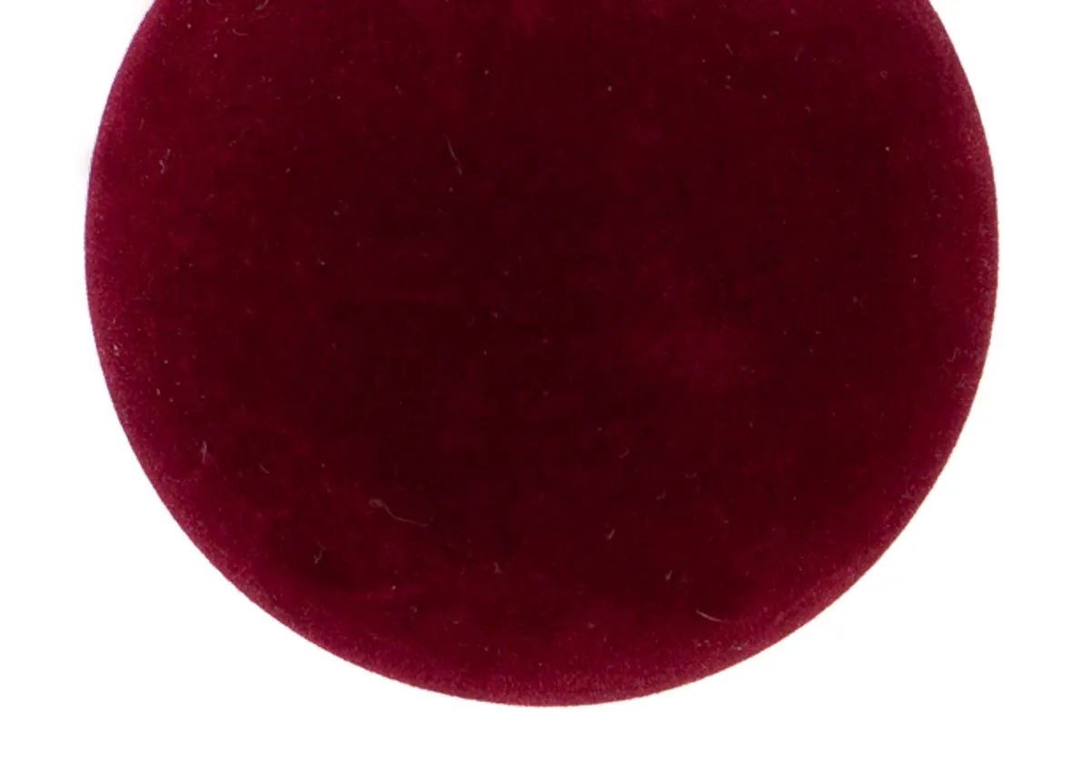 A dimension image of the Red Pearl Bauble with 8cm