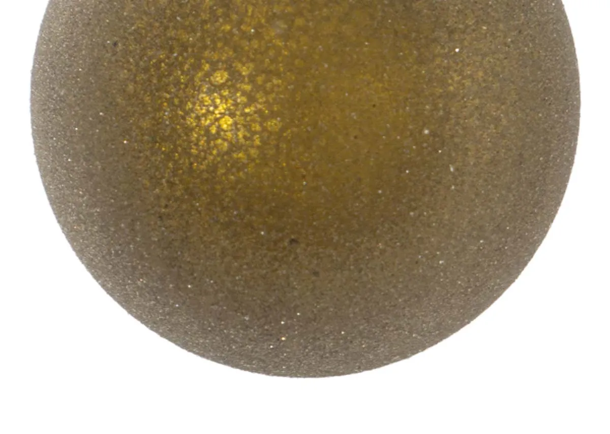 A dimension image of the Olive Bauble with 10cm