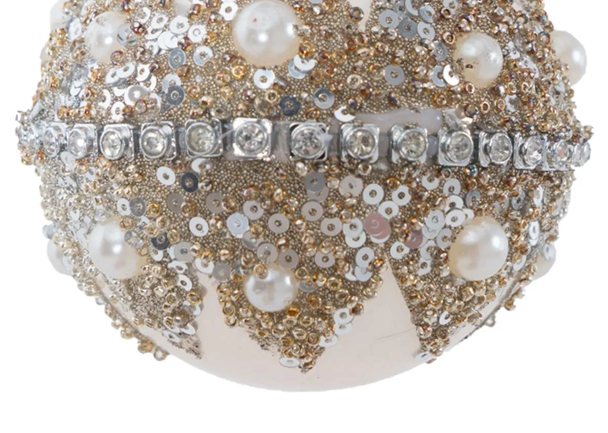 A dimension image of the Vintage Bauble with 8cm