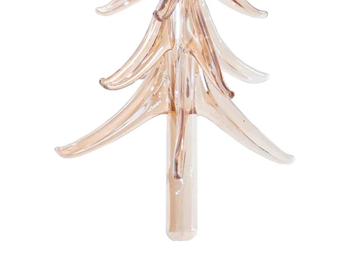 A dimension image of the Copper glass tree with 6.5cm x 11cm
