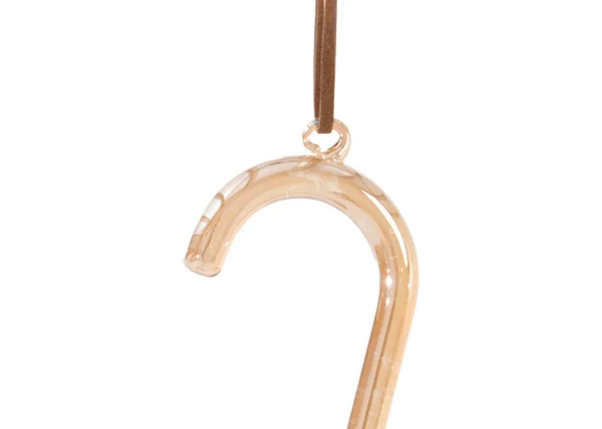 A dimension image of the Copper Glass Cane with 4cm x 14cm