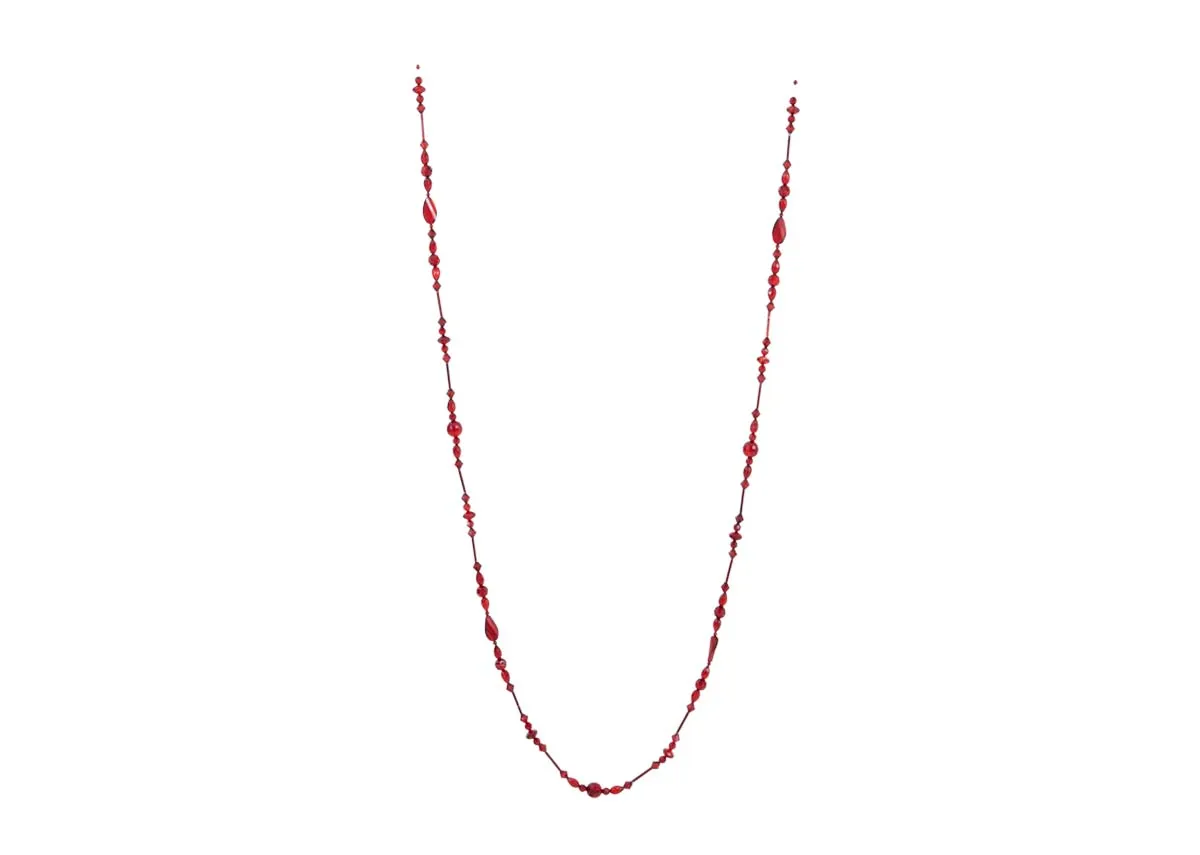 Red Beaded - Christmas Garland