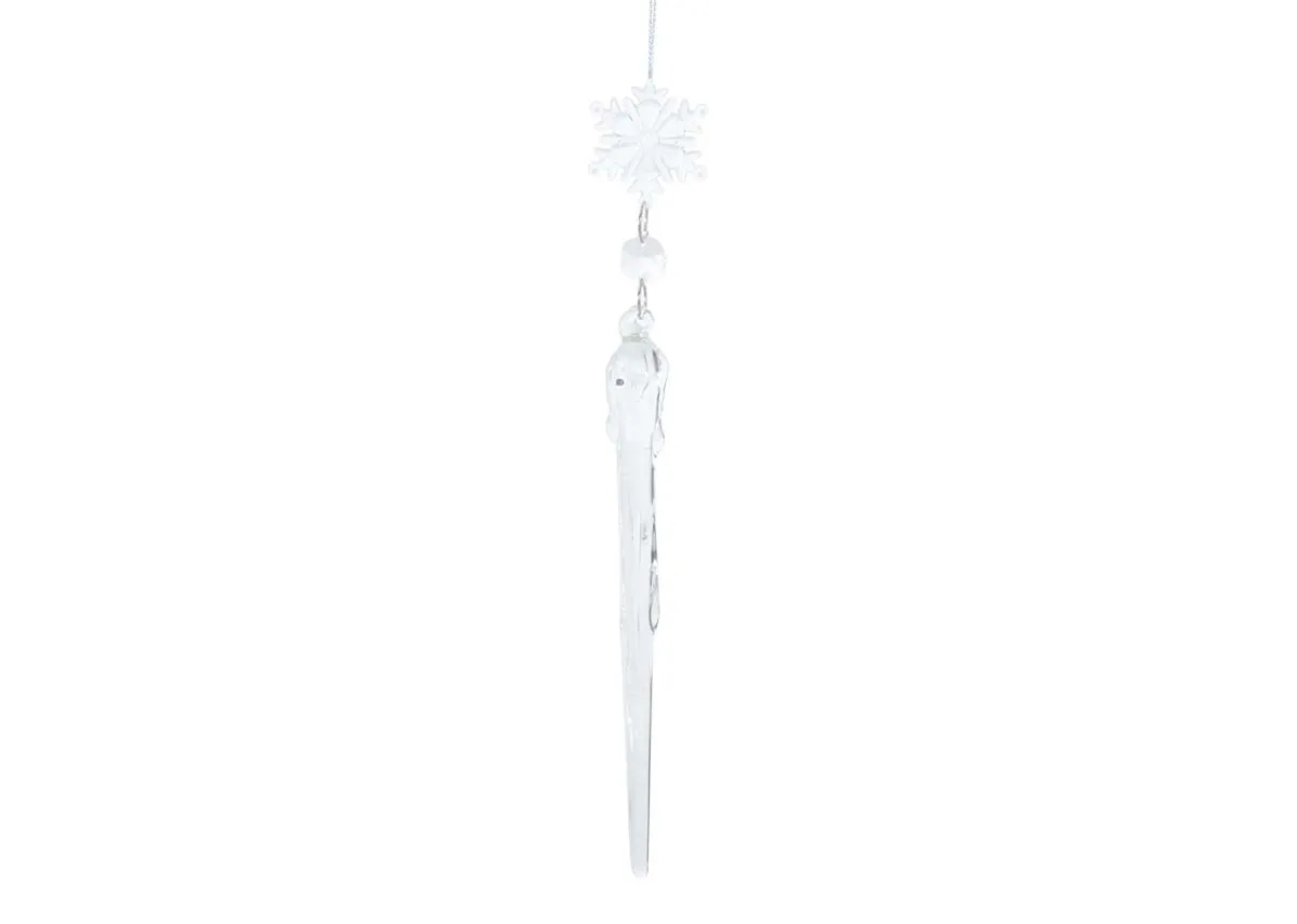 Box of 12 Clear Icicle - Christmas Garland