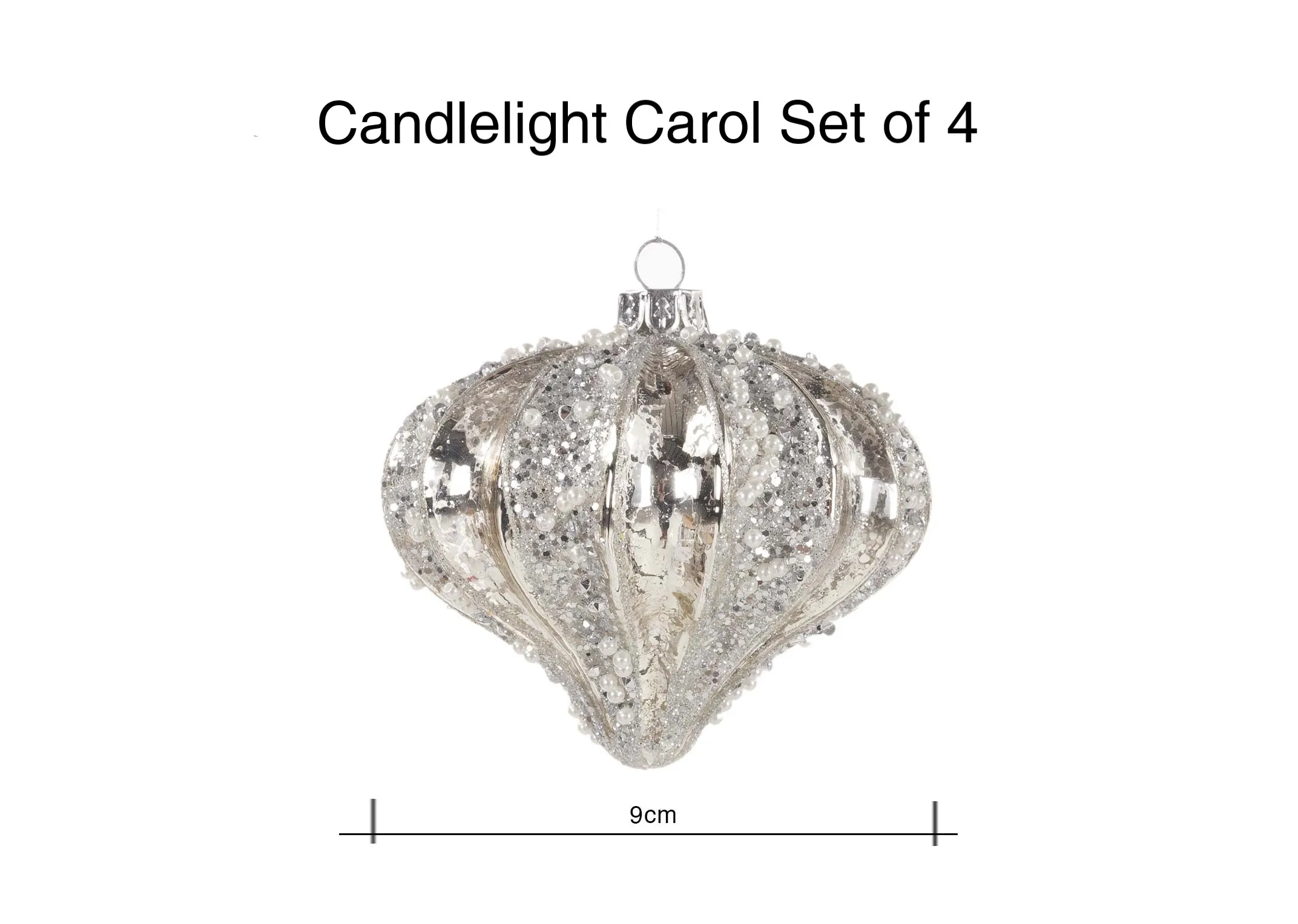 A dimension image of the Candlelight Carol with 8cm