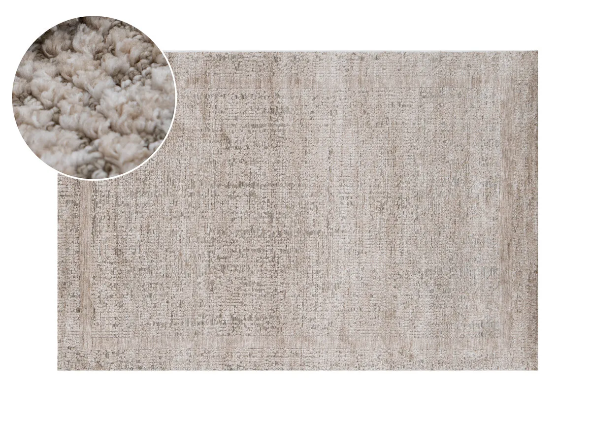 Cream Taupe 120cm x 170cm Small Rug - Moray