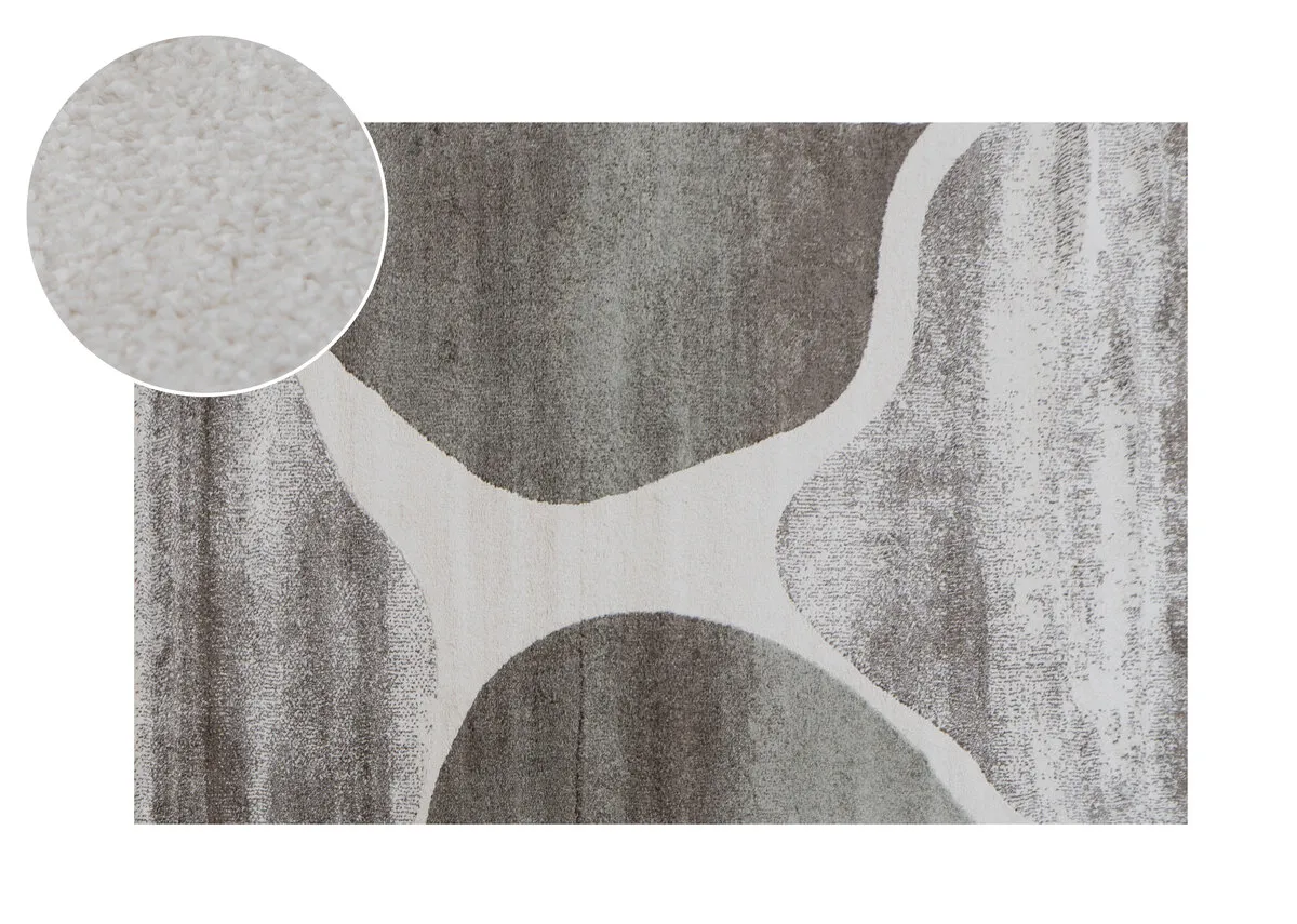 Grey Wave 200cm x 290cm Large Rug - Elio
