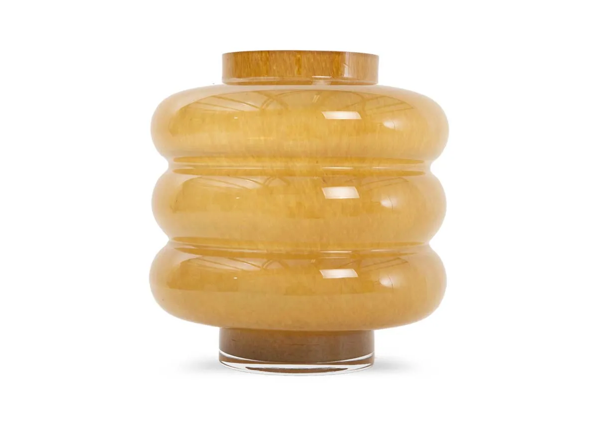 Small Yellow Glass Vase - Benaco
