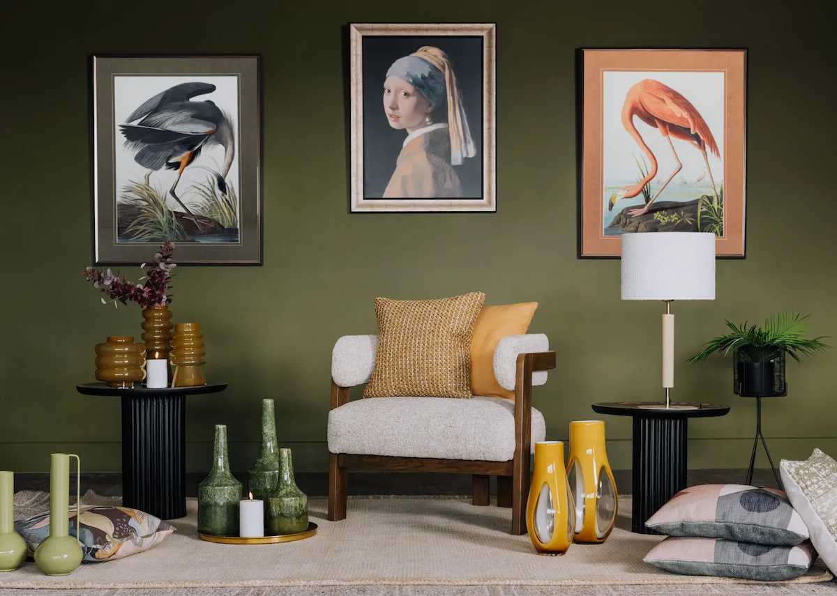 Large Dark Green Vase - Tezu