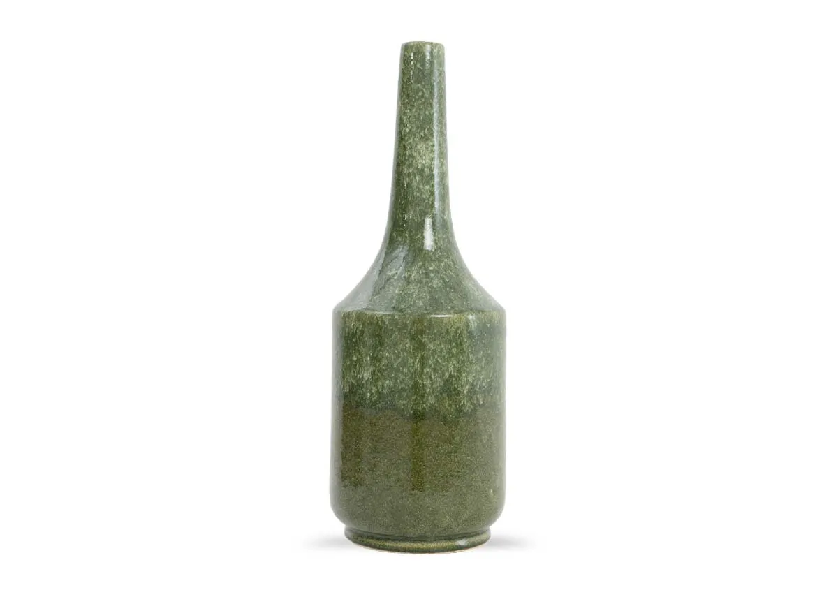 A large green vase from EZ Livings Tezu range. Front view