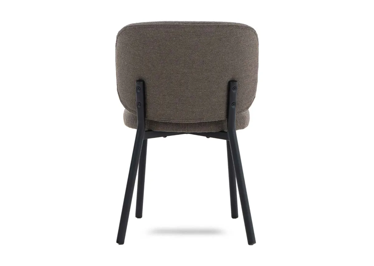 A dimension image of the Swan dining chair with 54cm x 58cm x 81.5cm