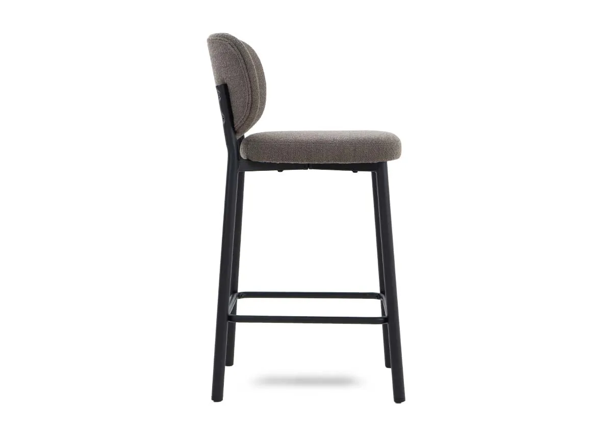 A dimension image of the Swan Bar Stool with 42cm x 50.5cm x 97cm