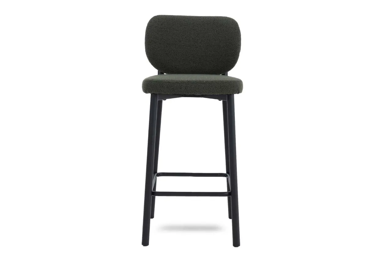 A dimension image of the Swan green Bar Stool with 42cm x 50.5cm x 93cm