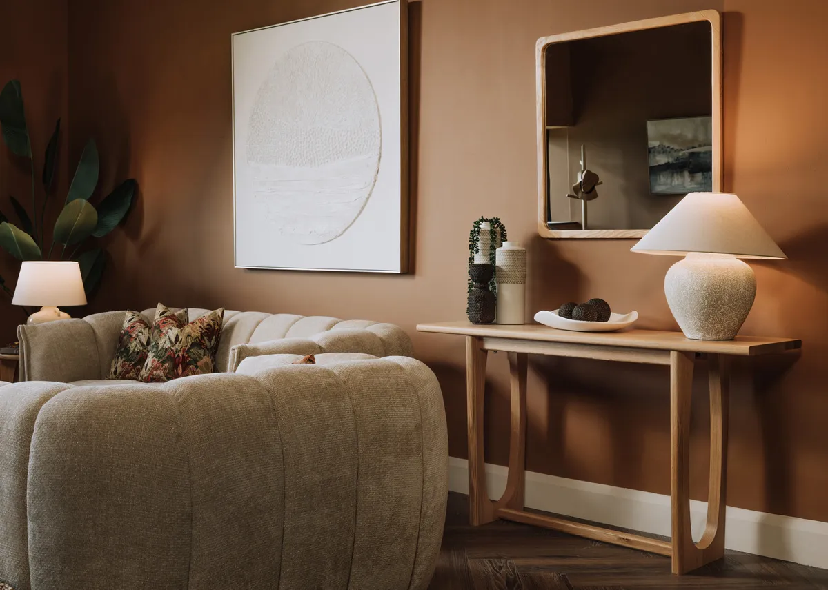 Natural Oak Console Table - Flow