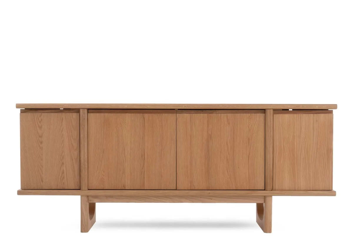 A dimension image of the Flow Sideboard with 180cm x 45cm x 76.5cm