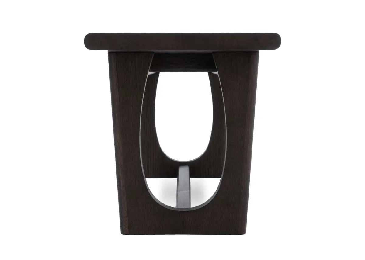 A dimension image of the Flow Espresso Bench with 155cm x 40cm