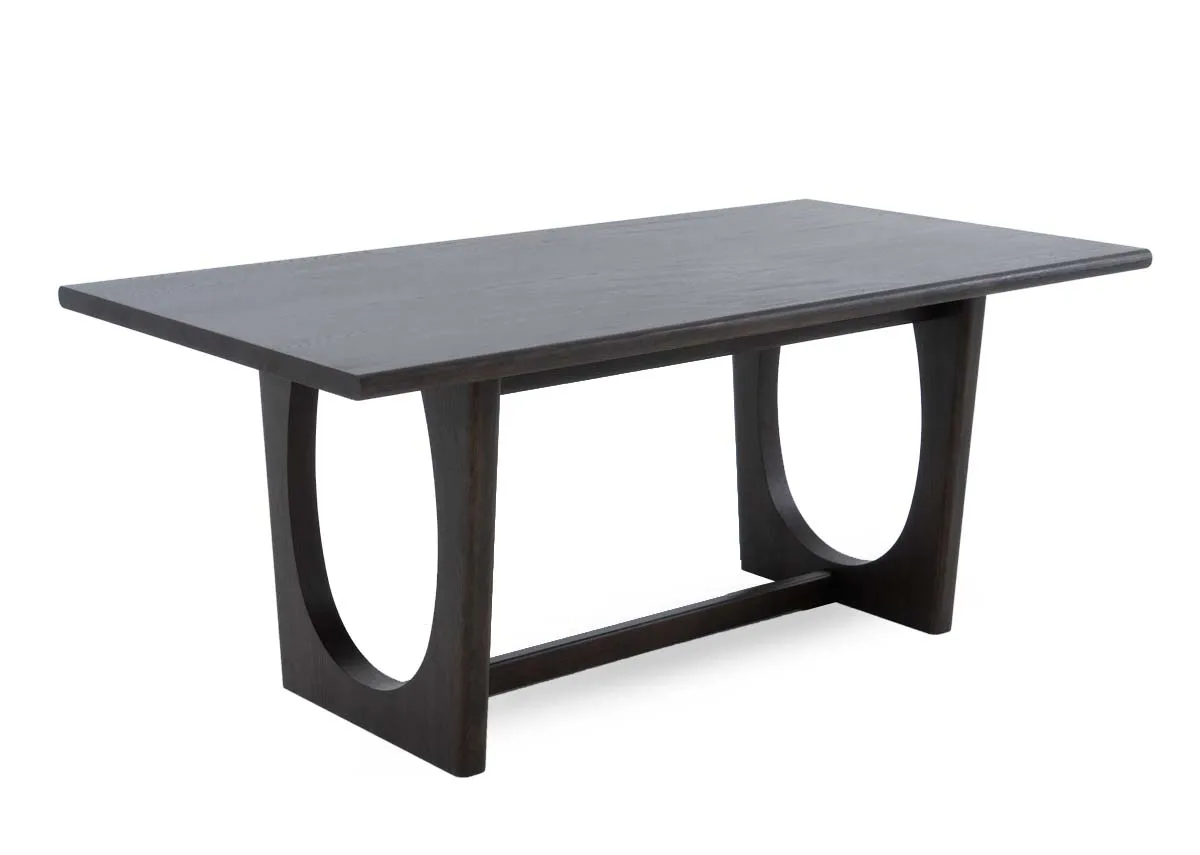 180cm Dark Brown Dining Table with Option to Extend - Flow