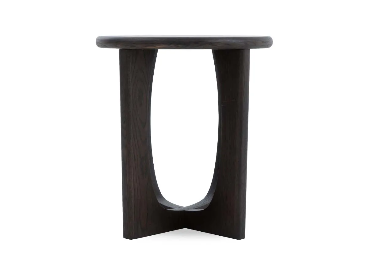 A dimension image of the Flow lamp table with 45cm x 50cm