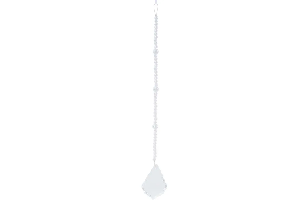 Large White Pearl Crystal - Christmas Garland