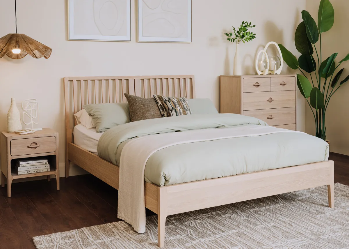 King Size (5ft) Oak Bed Frame - Jay