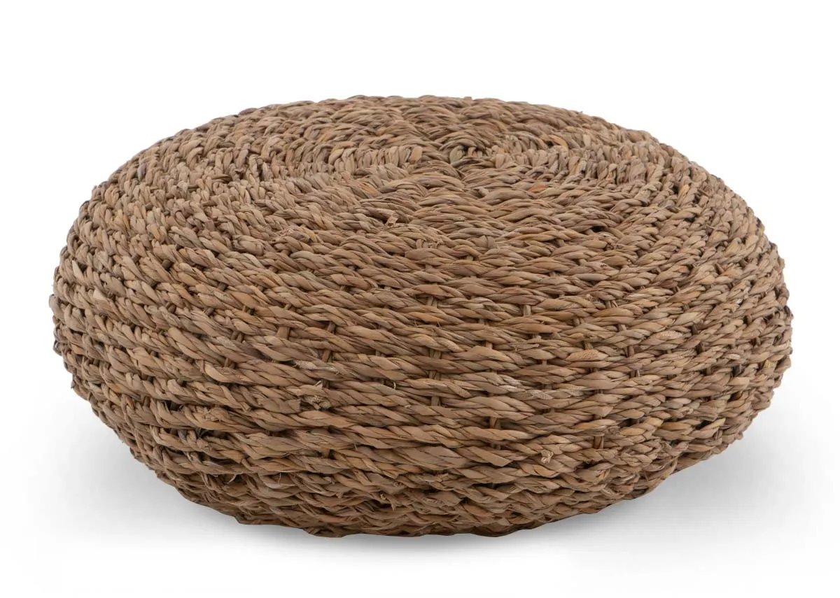 Natural Fibre Round Pouffe - Shelley