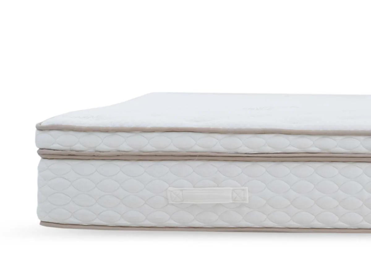 A dimension image of the Natural Cashmere Mattress with 34cm Depth