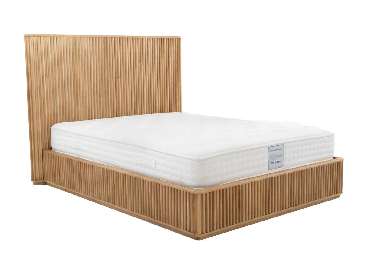 King Size (5ft) Slatted Oak Bed Frame - Bradley