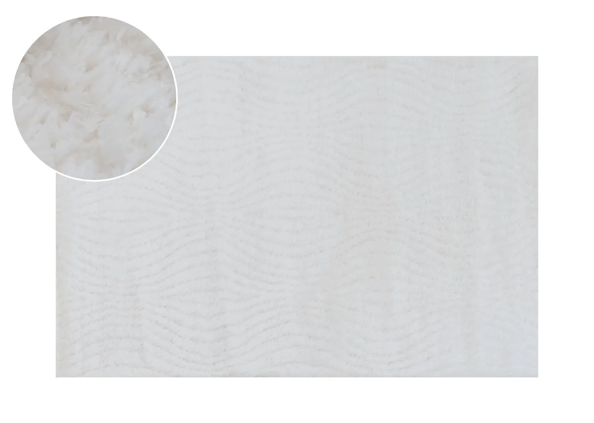Cream 120cm x 170cm Small Rug - Kassy