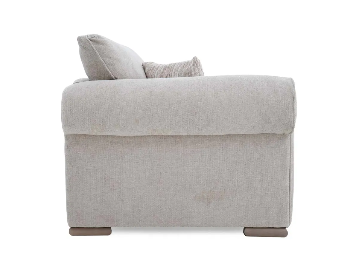 A dimension image of the Olivia small sofa with 195cm x 105cm x 92cm