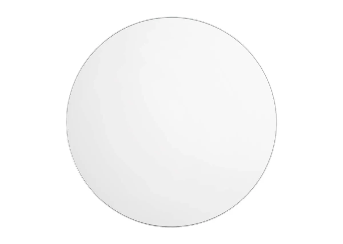 110cm x 110cm Silver Round Mirror- Elling