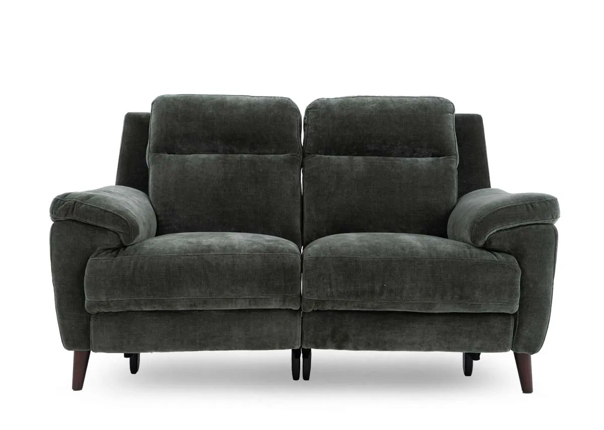 A dimension image of the Elliot 2 Seater recliner with 