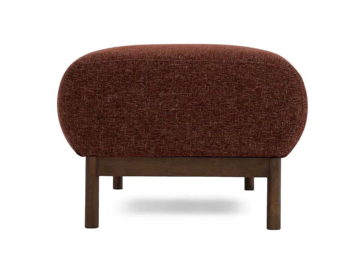 A lifestyle image of the Loft Footstool with 102cm x 62cm x 45cm