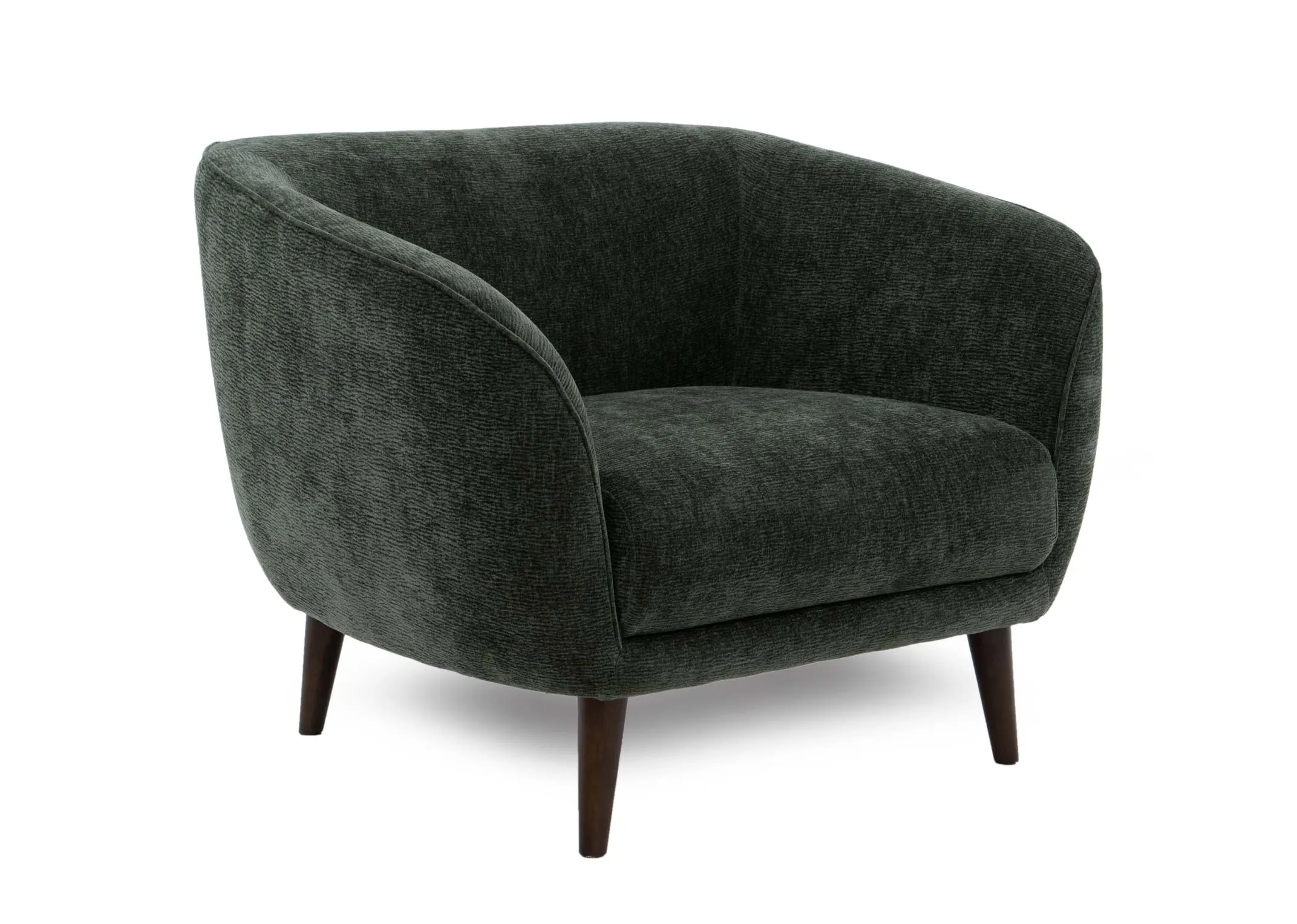 Green Fabric Armchair - Amber