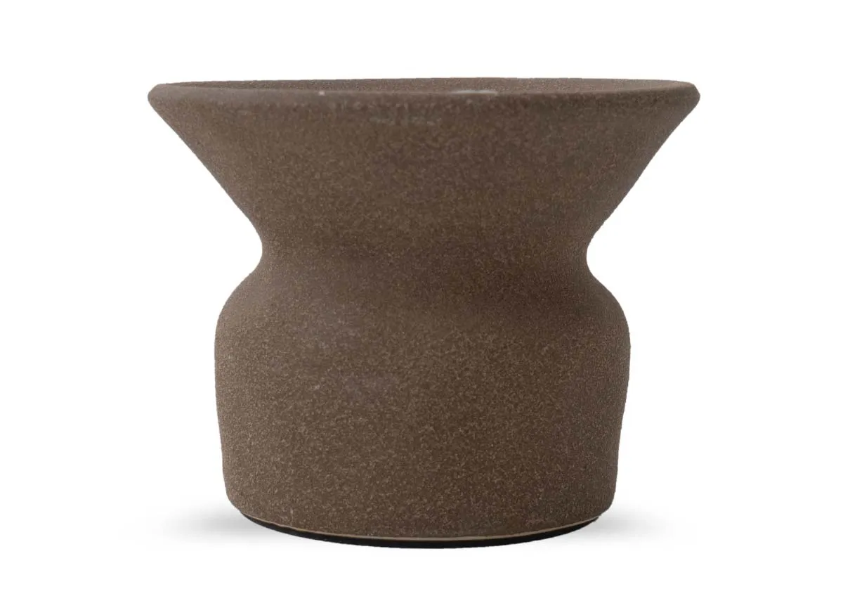 A dimension image of the Atrani small candle holder with 12cm x 9cm