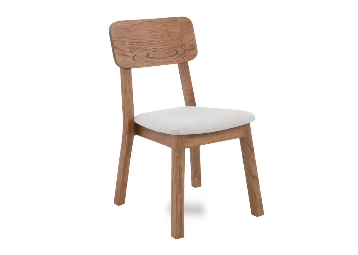 Wood Dining Chair with Fabric Seat - Outback