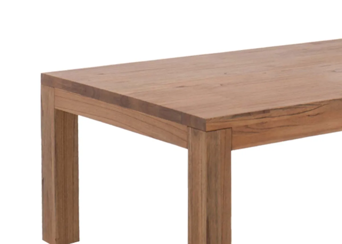 A dimension image of the Outback coffee table with 125cm x 45cm x 70cm