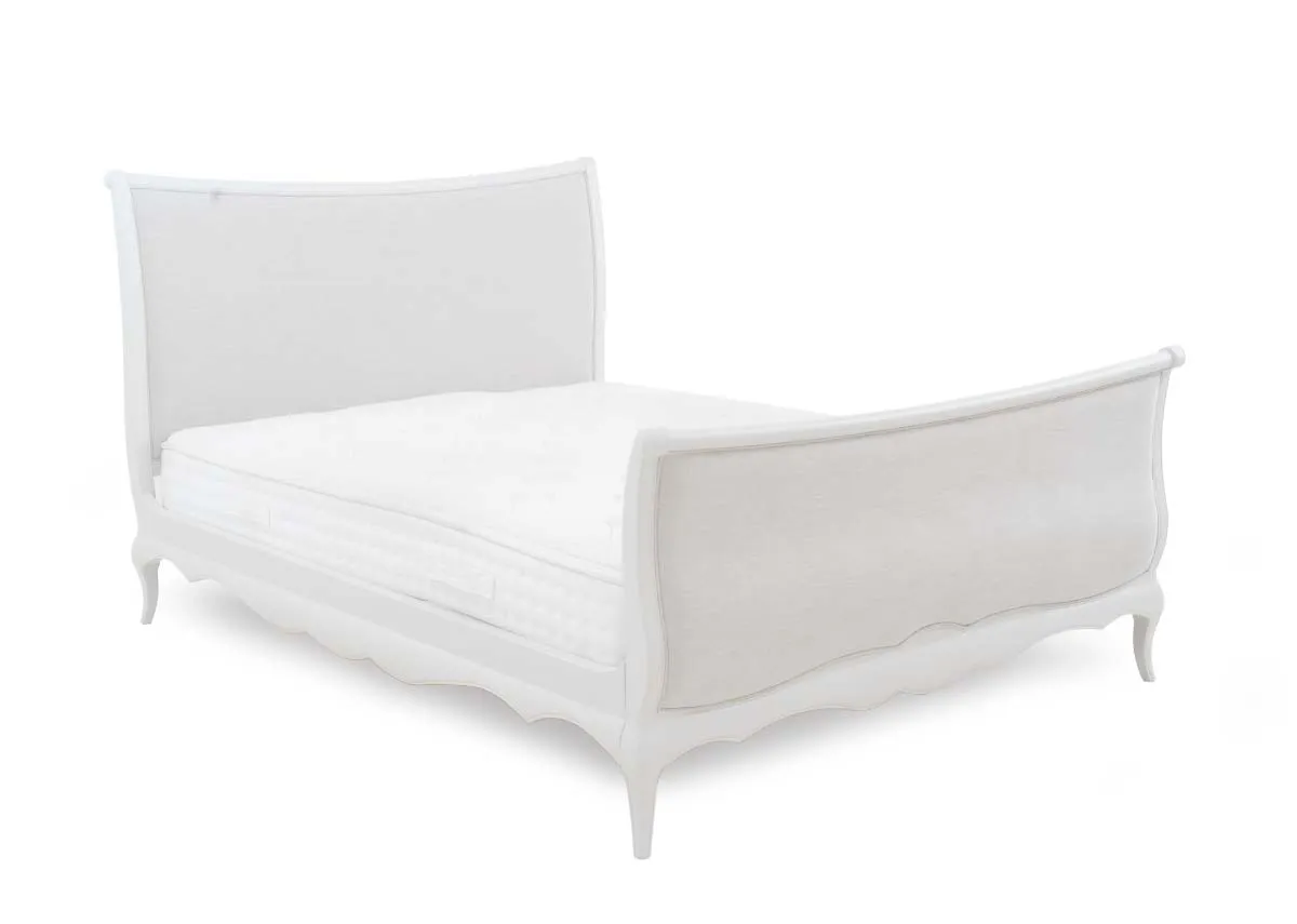 King Size (5ft) White Oak Bed Frame - Amelie